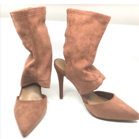 ANNE MICHELLE Dedicate 
Suede Pointed
Toe Stiletto Heel Bootie - Picture 8 of 8